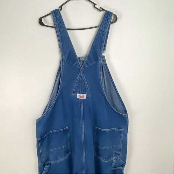 Round House Mens 50 Denim Bib Carpenter Overalls Unisex Vintage Work Granola - Picture 10 of 15